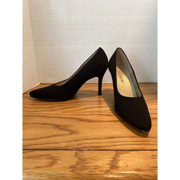 GELLER II Las Vegas Black Fabric Pumps Heels Women's Size 7 GE10025 - Picture 8 of 11